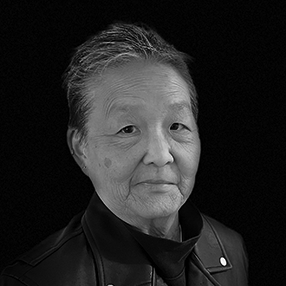 Kim, Willyce Korean-American, lesbian poet and writer Willyce Kim in older age.