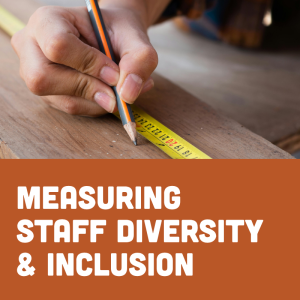Text: Measuring Staff Diversity & Inclusion