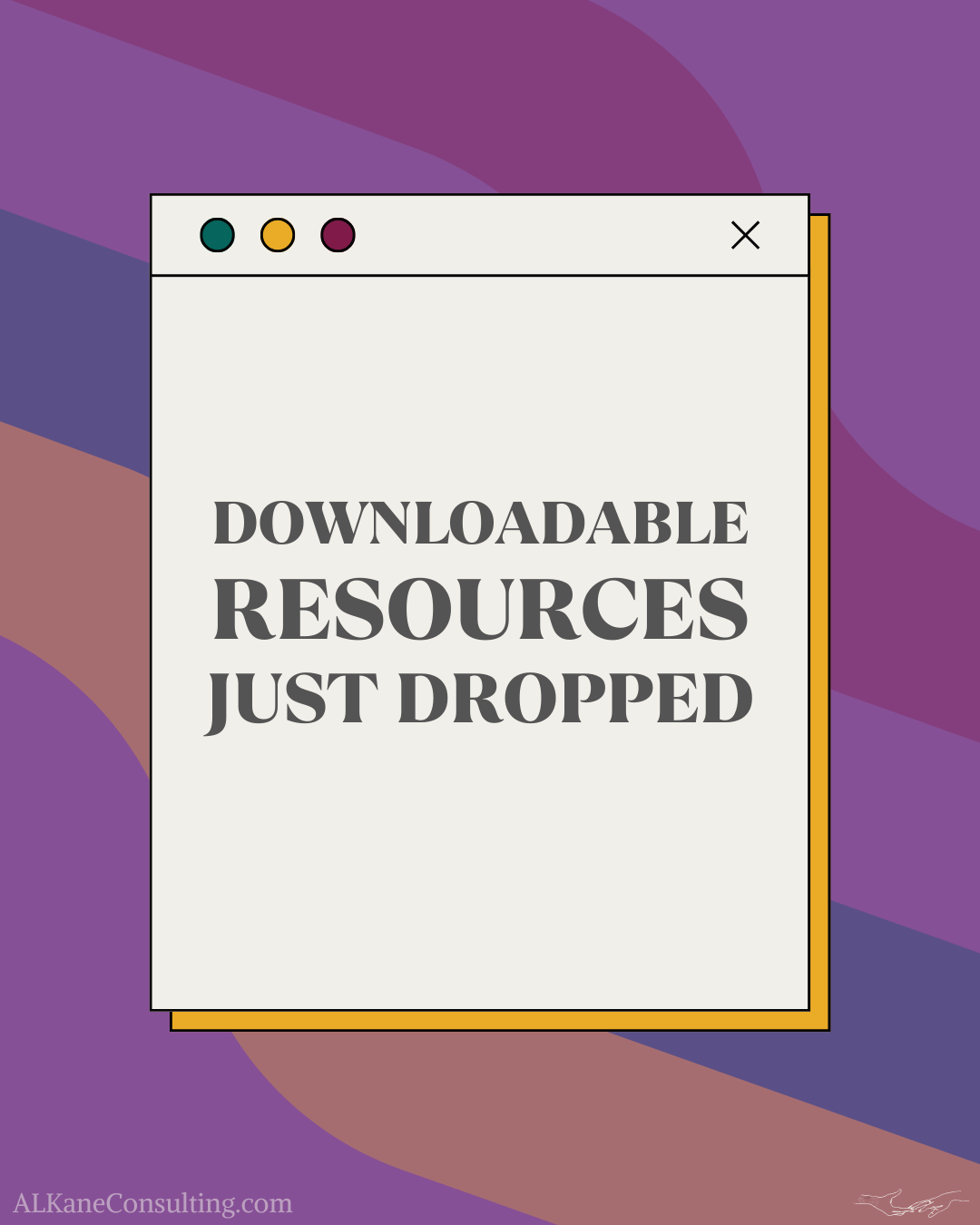 Text: Downloadable resources just dropped